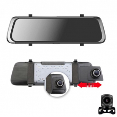 Camera video auto FullHD, dubla, tip oglinda